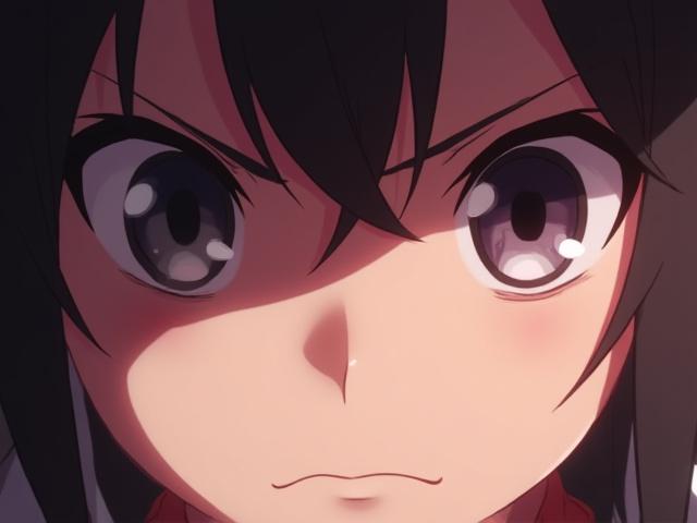 感情豊かなクロースアップのキャラクターの顔、アニメスタイル