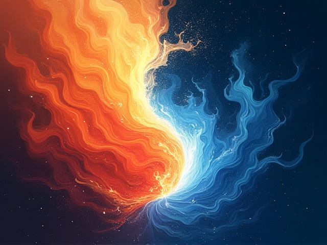 大胆な色彩と象徴的なモチーフを用いたコンセプトアート