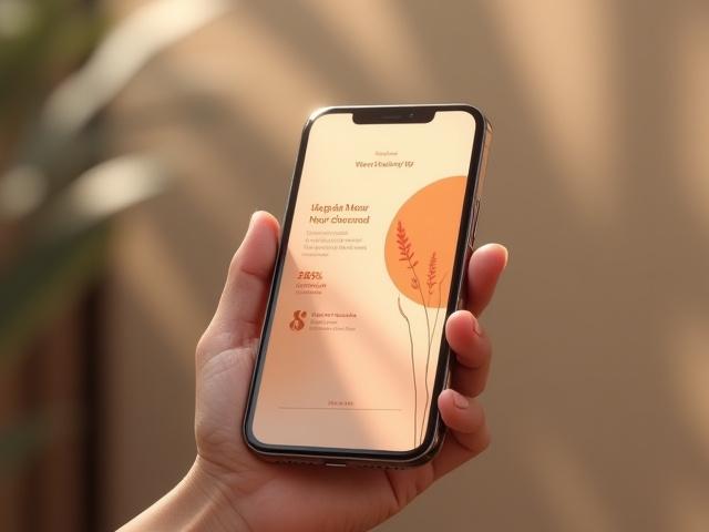 Mockup of a mobile phone displaying the 'Ikigai Discovery App' user interface with clean, minimalist design and warm color accents.